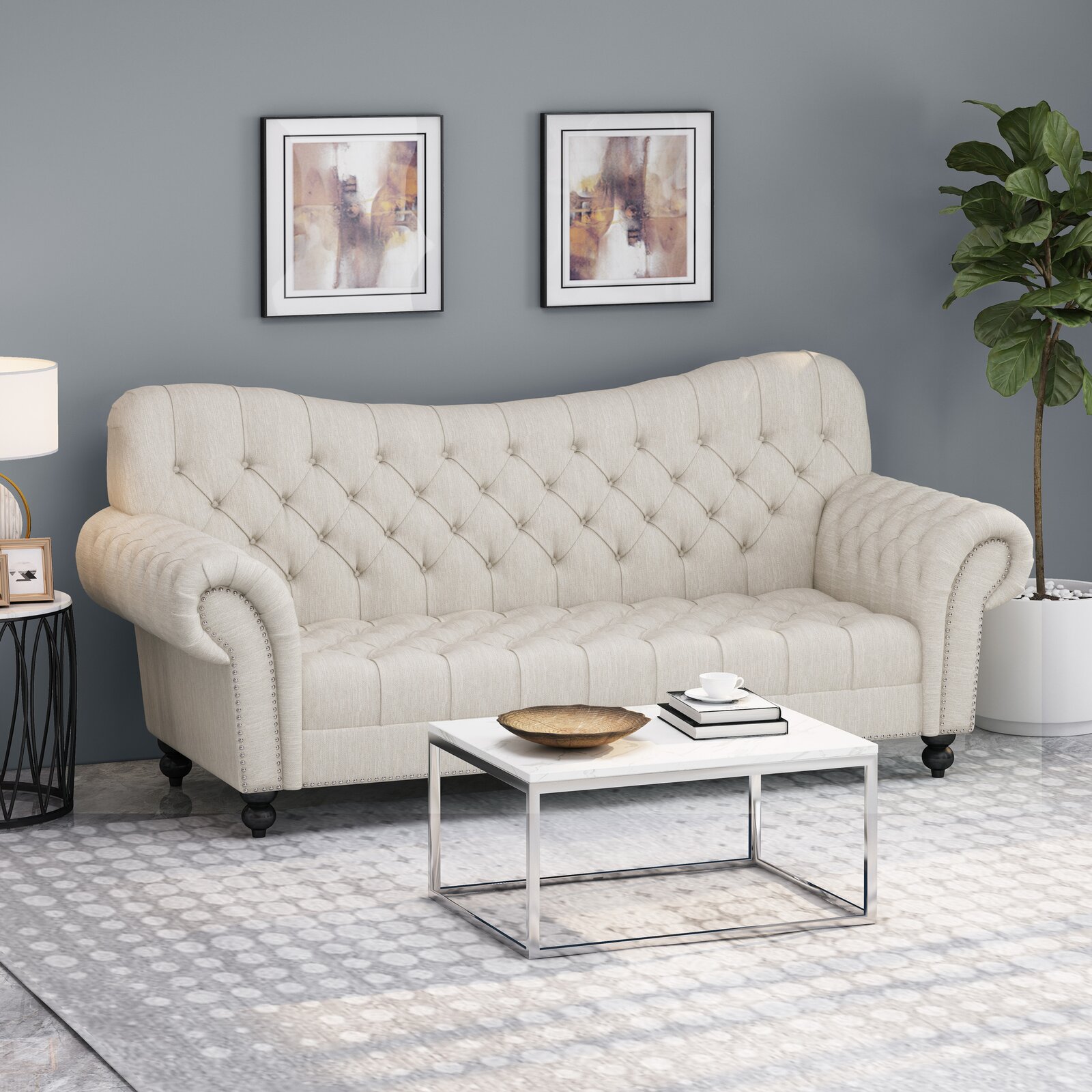 Charlton Home Ruth 84.50'' Upholstered Sofa & Reviews